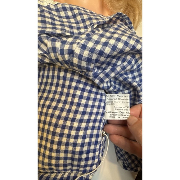 Eegee Talking Doll 18" Cloth Body Sleep Eyes Vintage '74 Pull String Works R1.2 - Picture 9 of 10